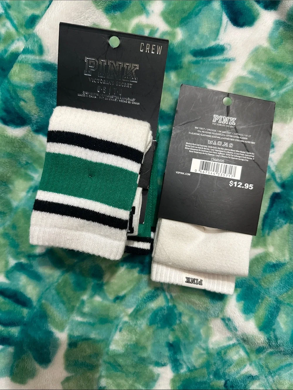 3 Pairs of Victoria’s Secret Pink Crew Socks,New